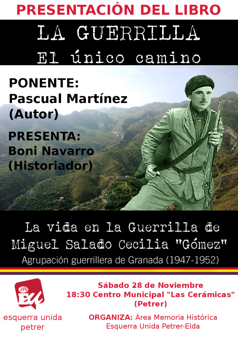 Este sábado 28 de noviembre a las 18