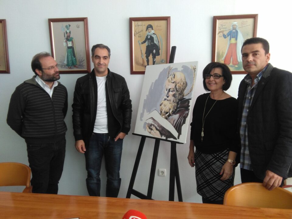 La Mayordomía de San Antón presenta el cuadro que rifará para captar fondos