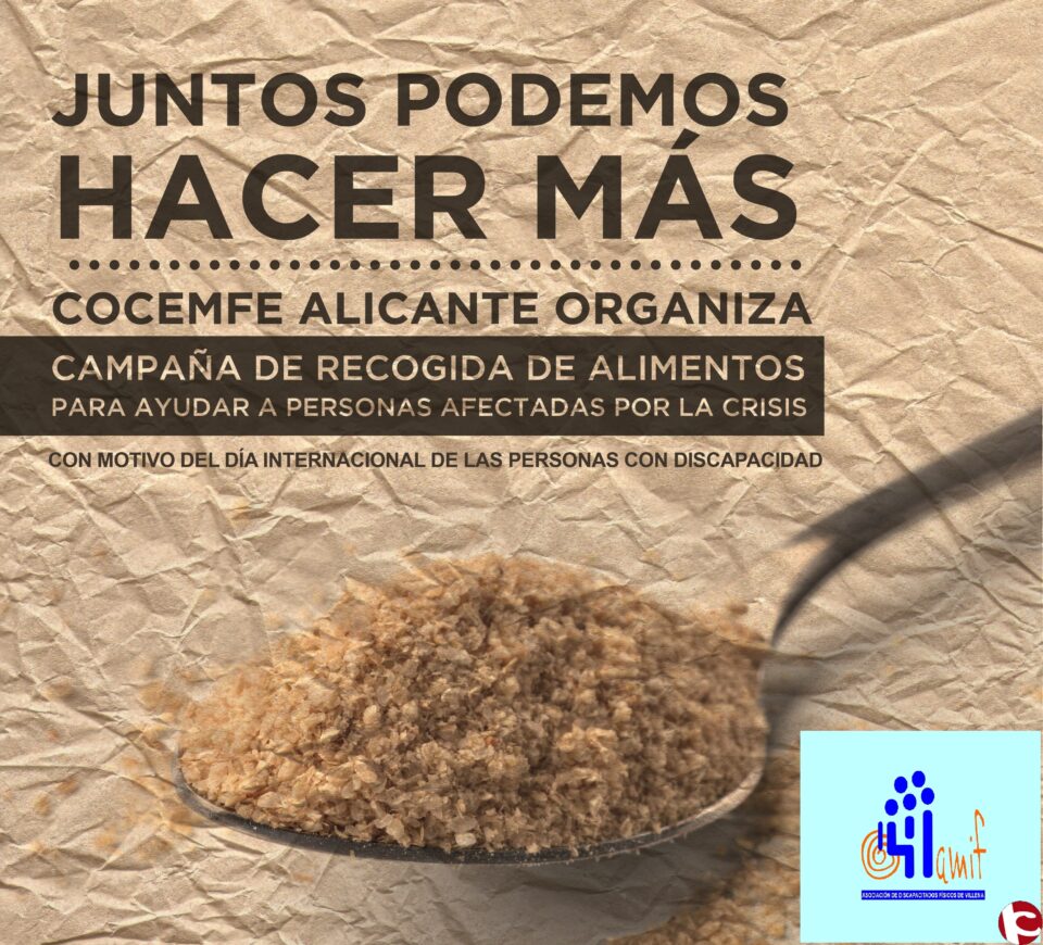 Campaña de recogida de alimentos con motivo del Día Internacional de las Personas con Discapacidad