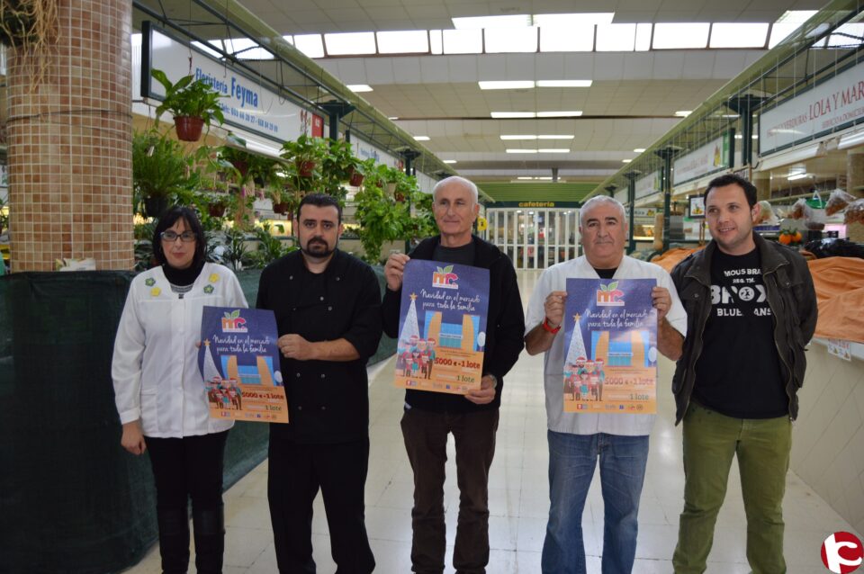 El Mercado Central de Elda sortea entre sus clientes 5.000 euros en vales de compra y un lote de productos navideños