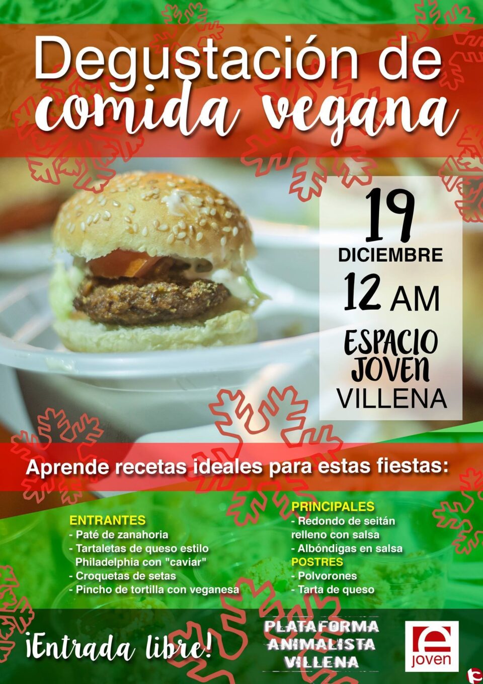 APRENDE Y DEGUSTA RECETAS VEGANAS CON LA PLATAFORMA ANIMALISTA