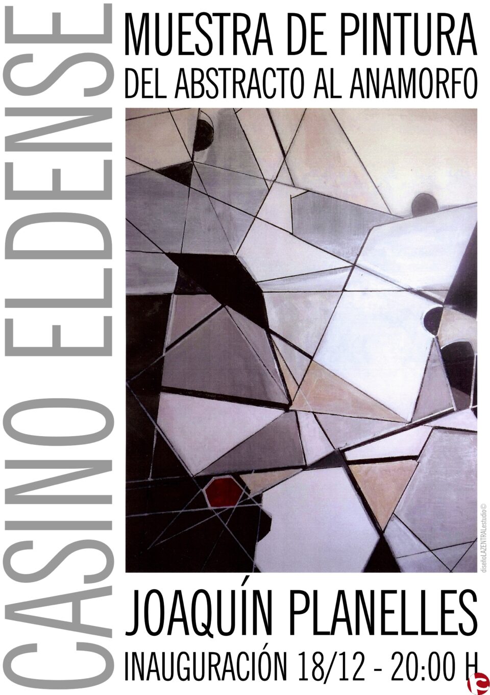 Del abstracto al anamorfo. Planelles vuelve por Navidad al Casino Eldense