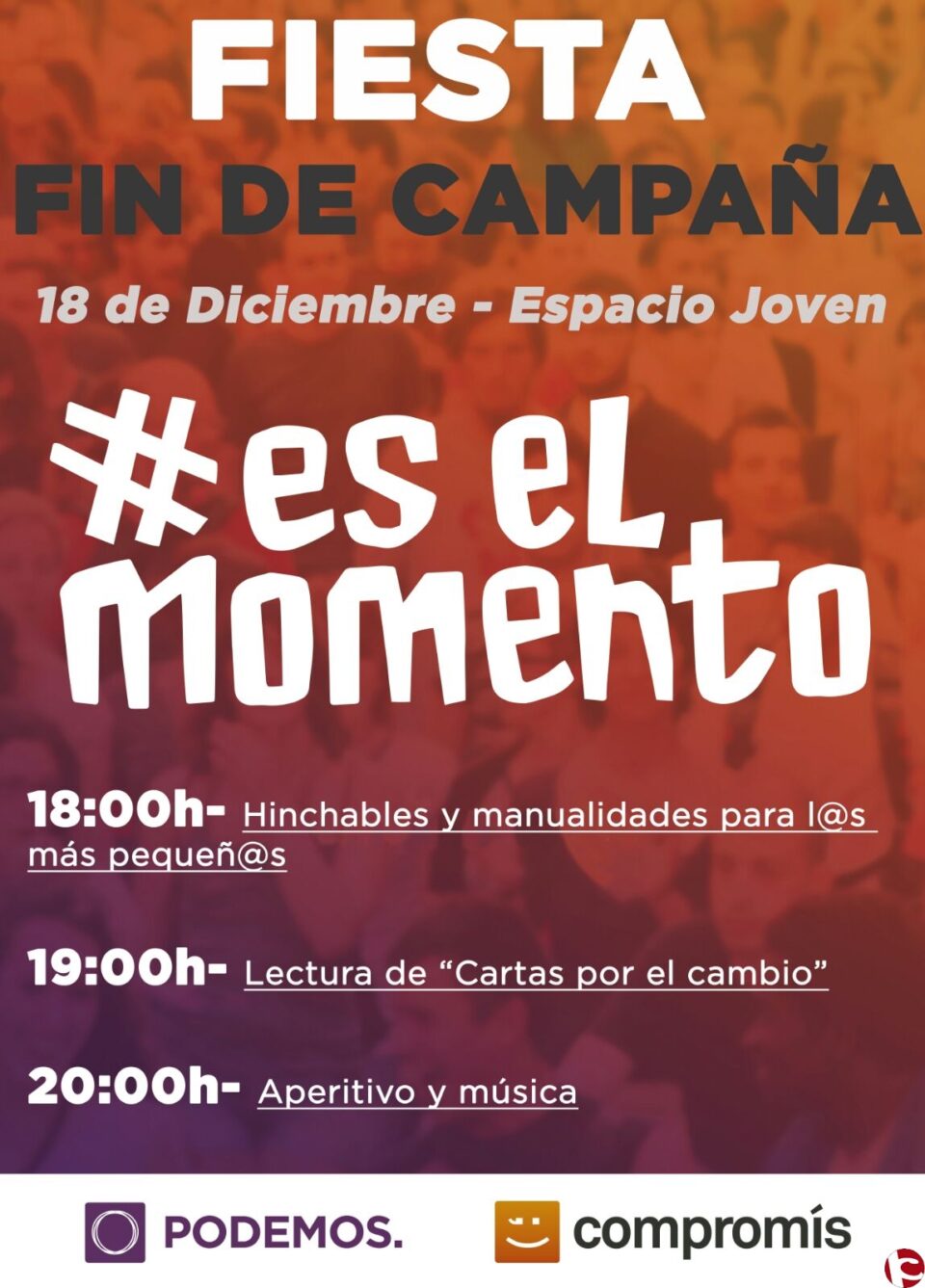 ACTO DE FIN DE CAMPAÑA COMPROMIS-PODEMOS