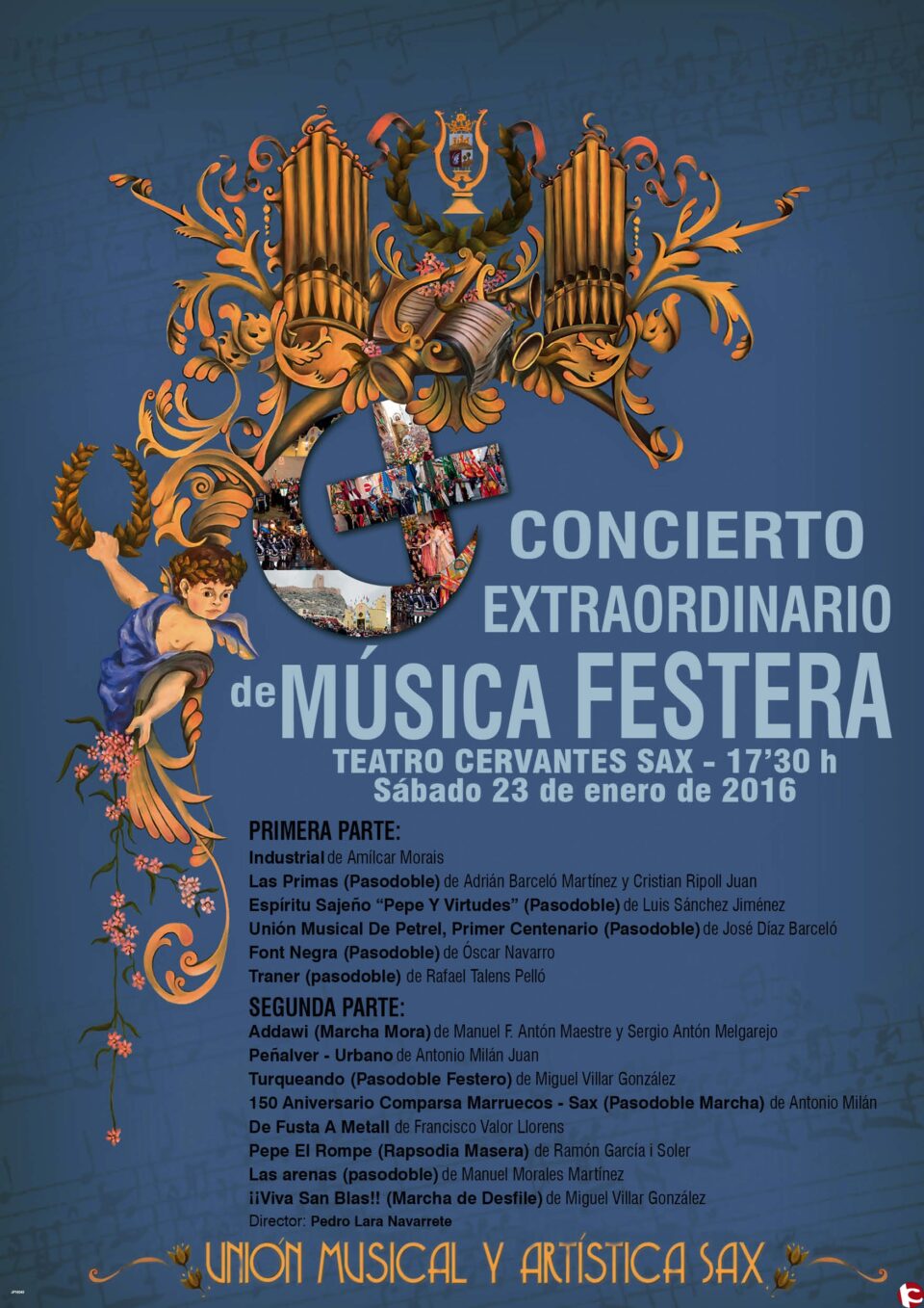 La Unión Musical ofrece este sábado la 50 edición de su concierto de música festera