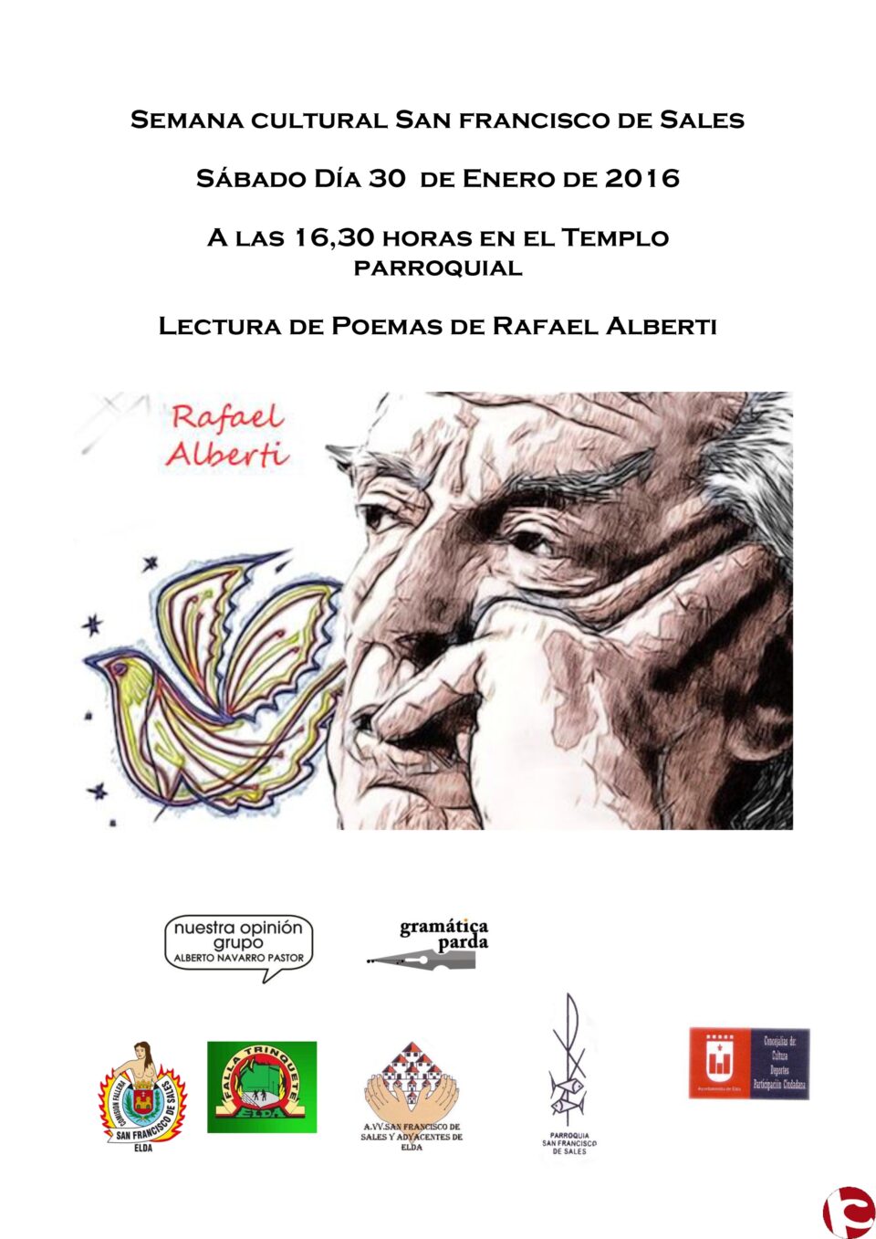 Gramática Parda organiza una lectura colectiva durante la Semana Cultural de San Francisco de Sales