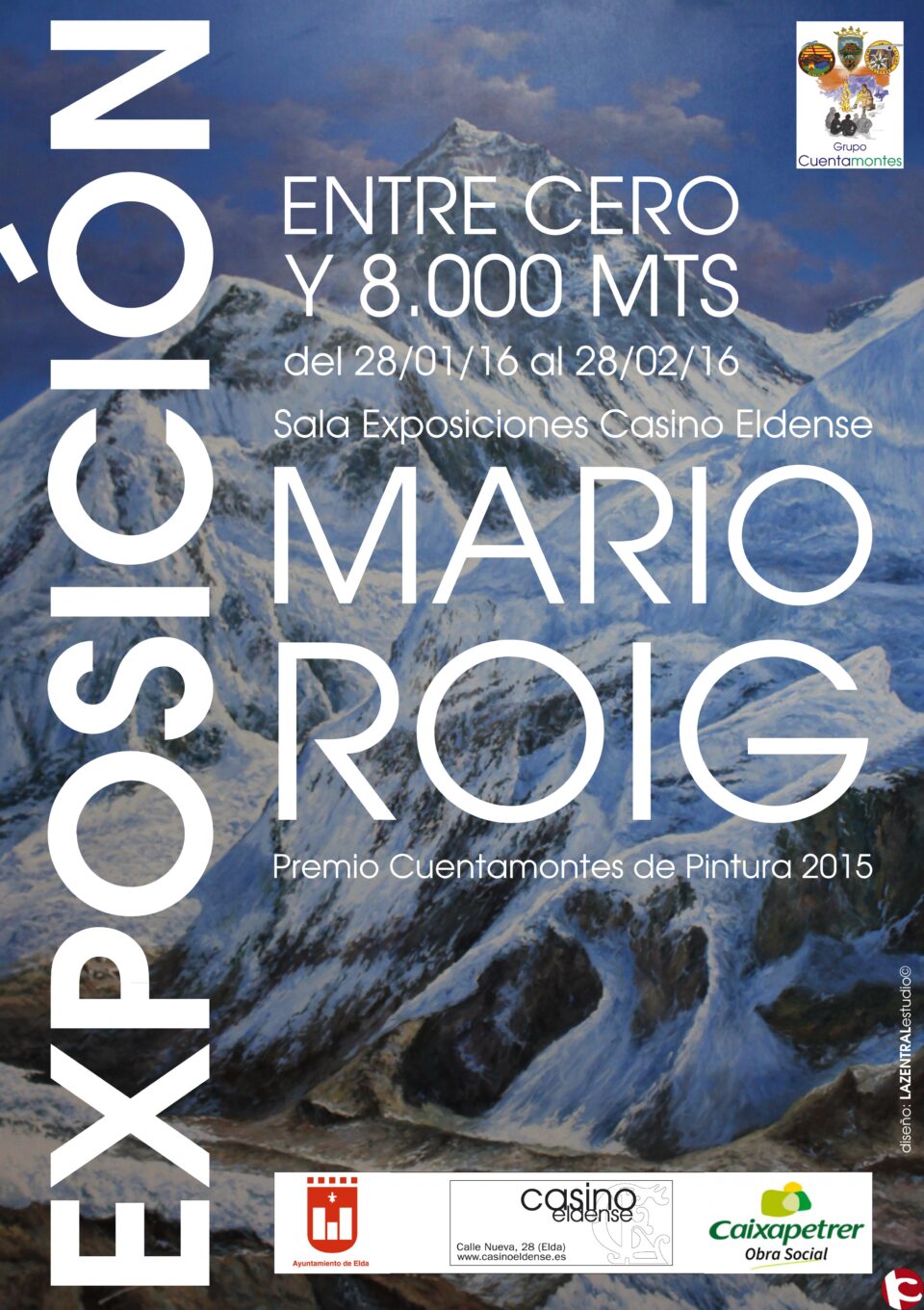 El experto pintor en ocho miles Mario Roig inaugura en el Casino