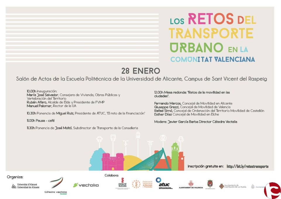 Más de cien expertos analizan los retos del transporte urbano en la Comunidad Valenciana