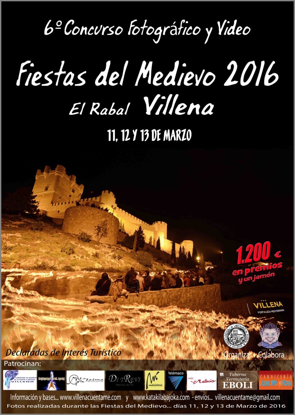6º CONCURSO FOTOGRÁFICO y VÍDEO FIESTAS DEL MEDIEVO VILLENA 2016