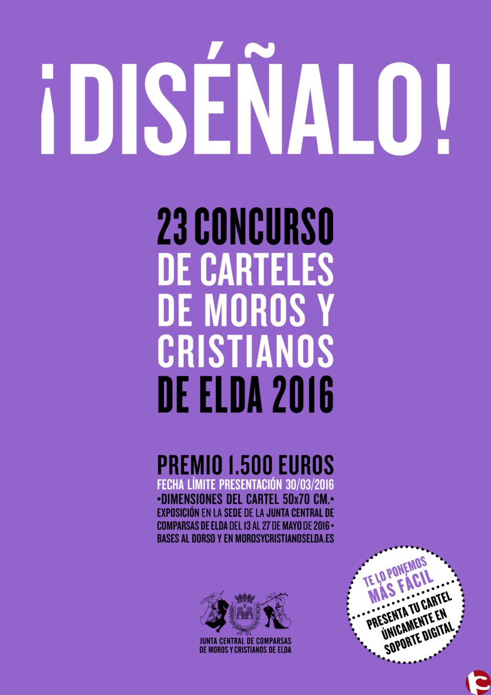 Abierto el plazo de la 23ª edición del Concurso de carteles de Moros y Cristianos de la Junta Central de Comparsas.