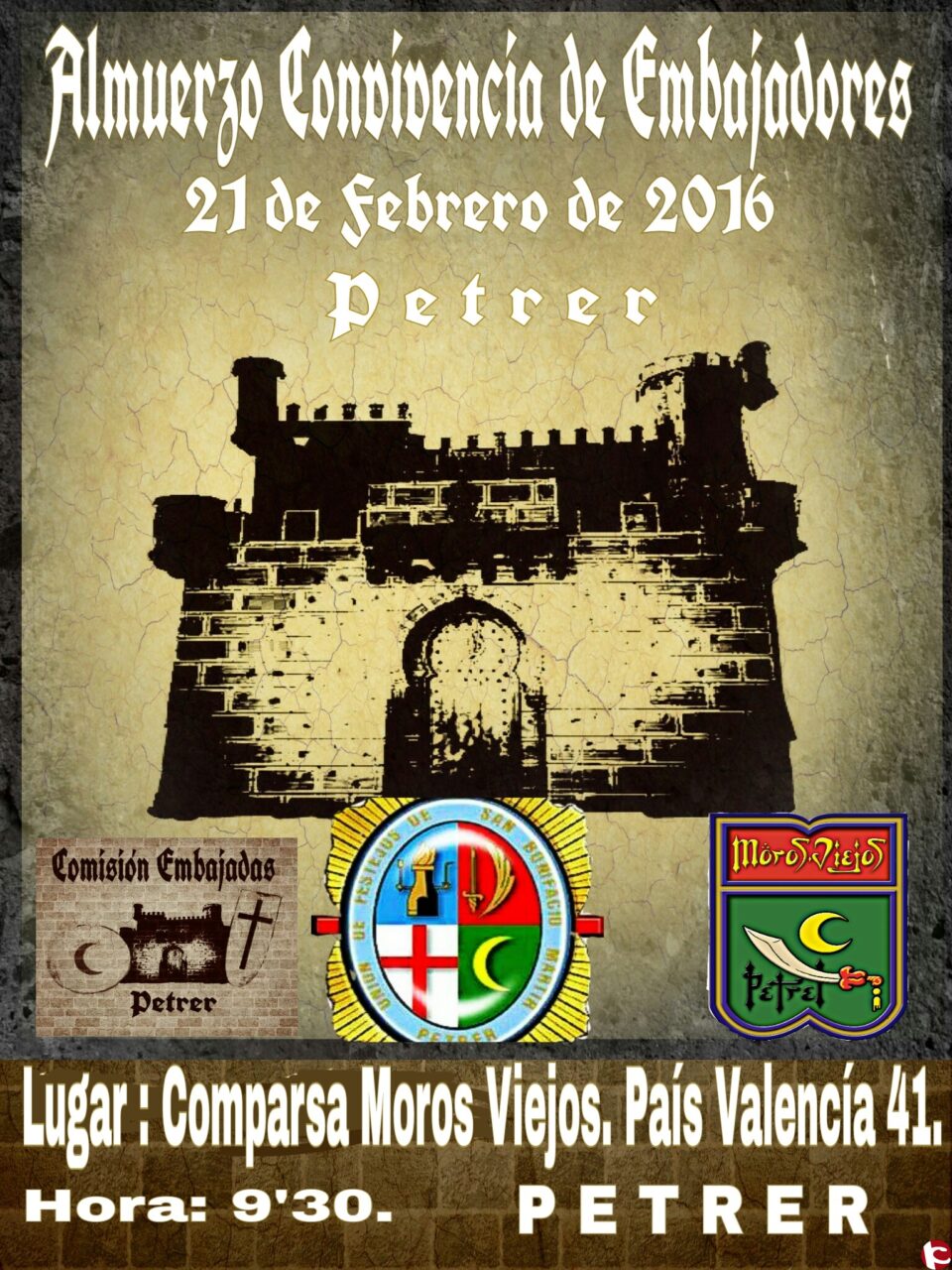 El domingo 21 de febrero Petrer acogerá una convivencia de embajadores