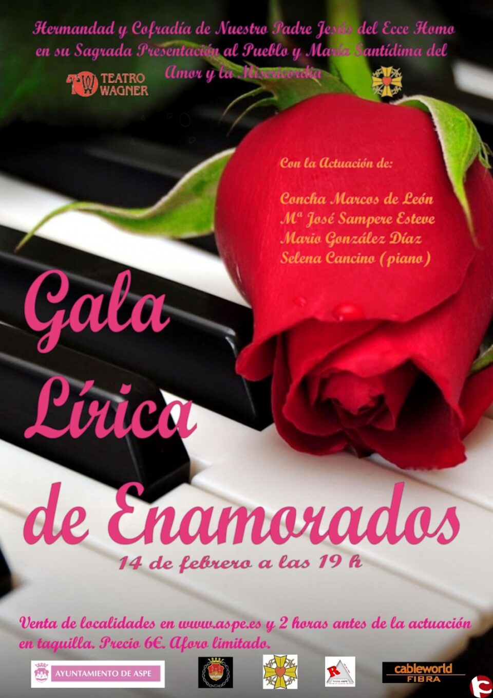 Gala Lírica de enamorados a beneficio del Ecce Homo