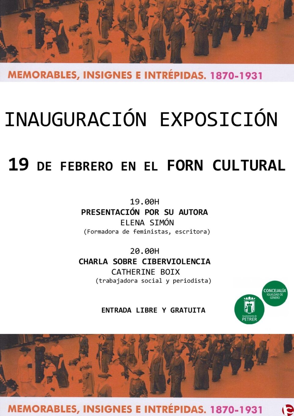 Igualdad presenta la muestra "Memorables