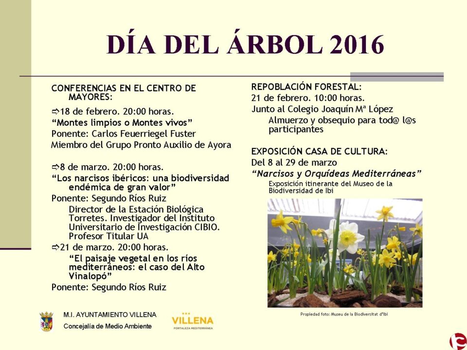 Montes limpios o montes vivos conferencia por el Día del Árbol