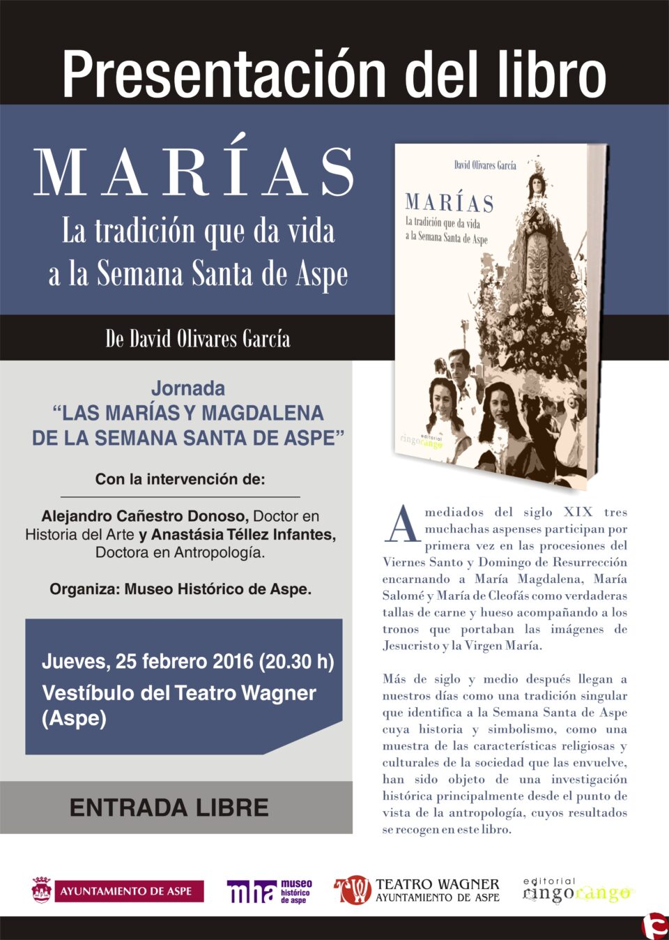 Presentación del libro Marías