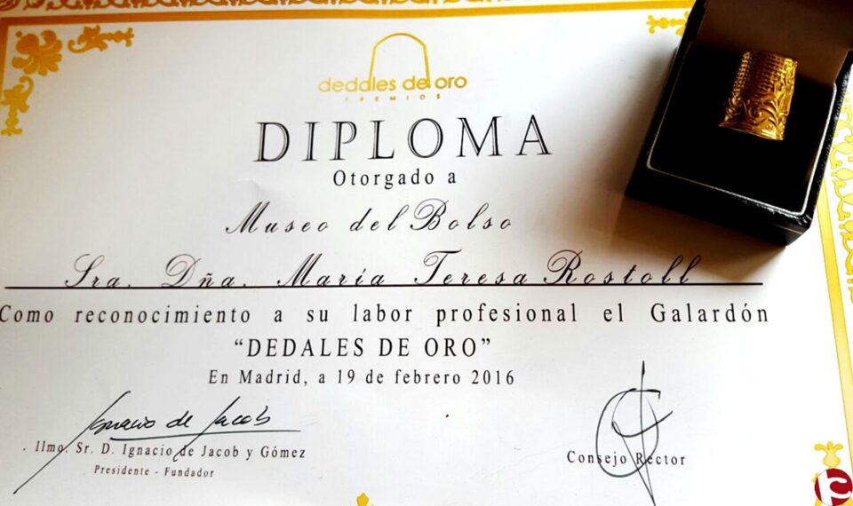 El Museo del Bolso online galardonado con el Dedal de Oro 2016