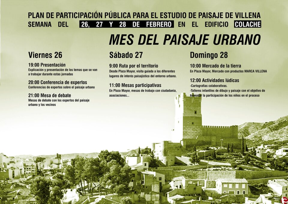 Jornada de Participación Pública: Paisaje Urbano