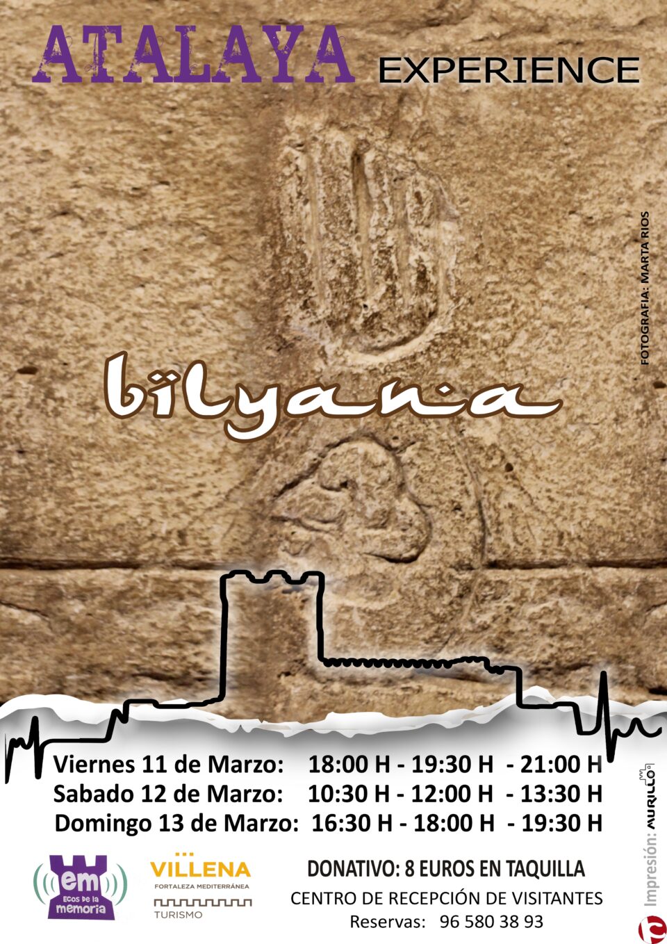 Cartel Atalaya Experience Bilyana en el Medievo