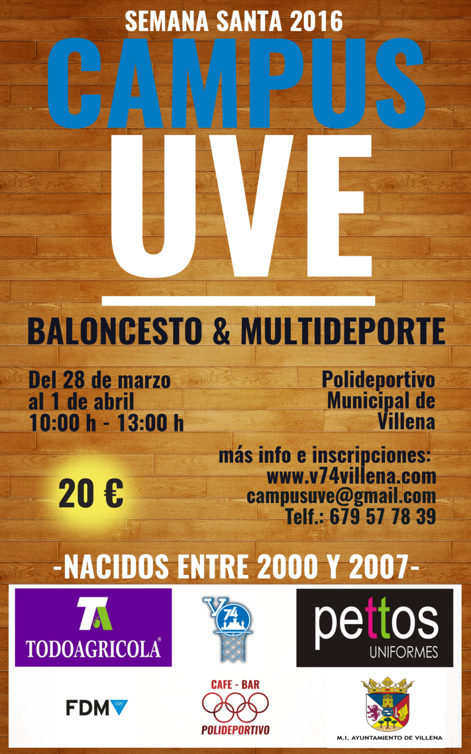 I CAMPUS UVE de Semana Santa