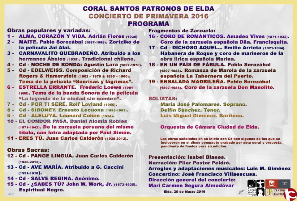 Concierto de Primavera en el Teatro Castelar