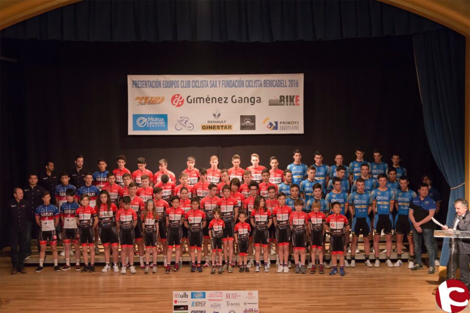 Se presentan los equipos del Club Ciclista Sax para la nueva temporada