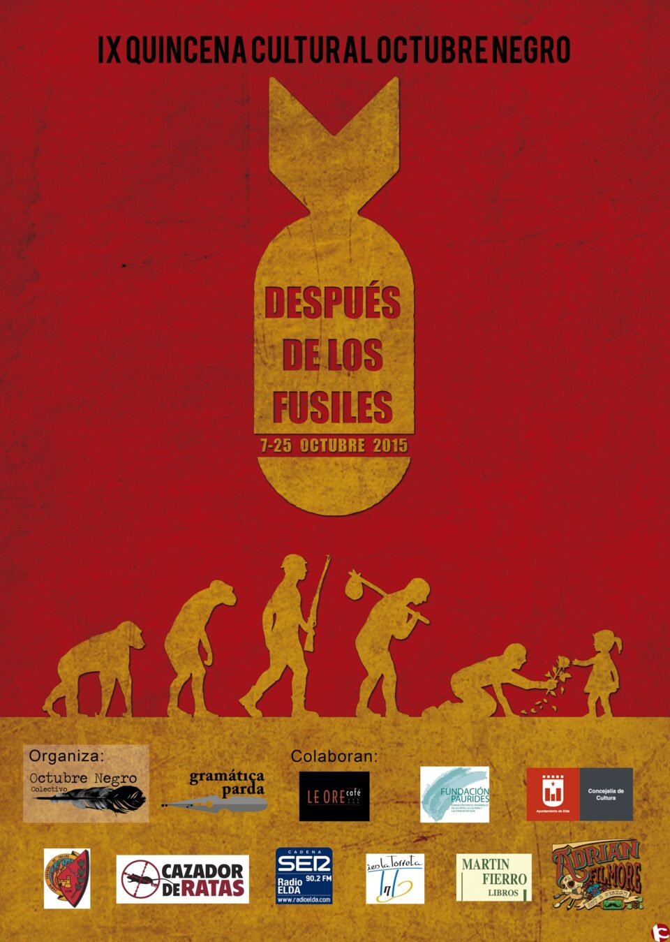 El colectivo Octubre Negro ultima los detalles de la décima edición de su semana cultural que retomará la novela negra como temática principal