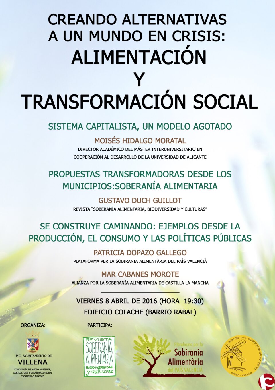 Se presentan en Villena iniciativas sociales transformadoras