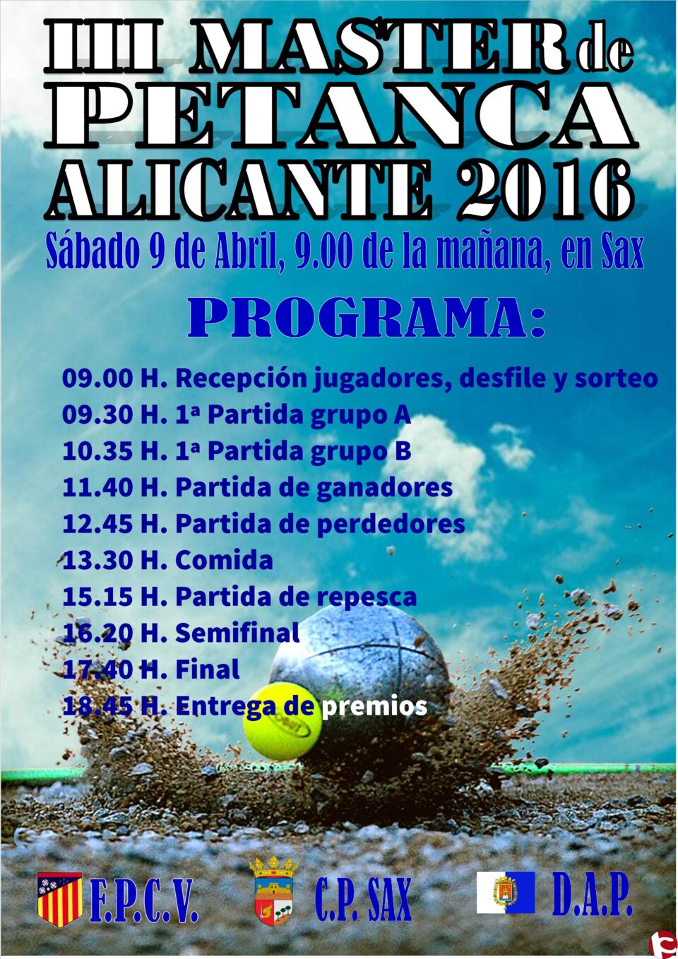 El próximo día 9 de abril