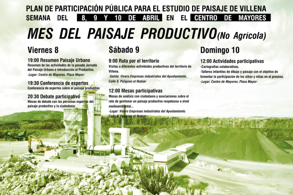 Mes del Paisaje Productivo (No agrícola) : Semana del 8