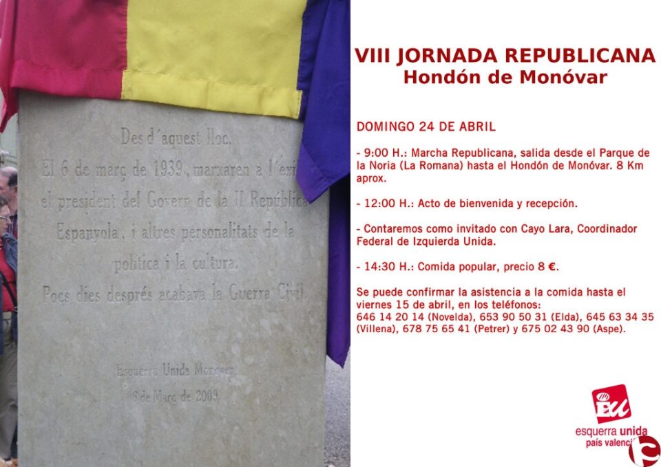 IU VILLENA: II JORNADAS REPUBLICANAS DE IU VILLENA