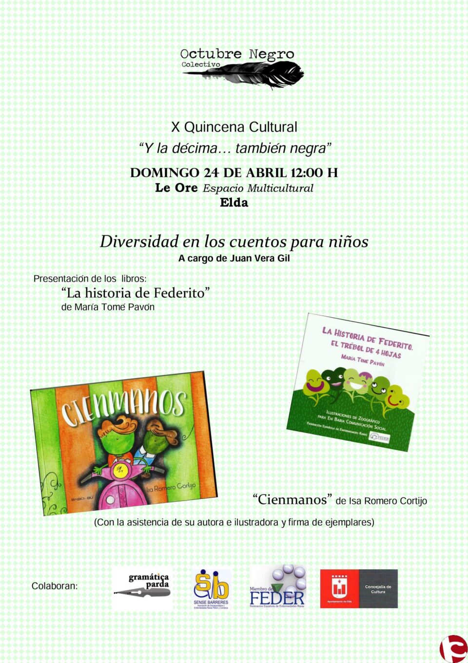 Continúa la X Quincena Cultural de Octubre Negro