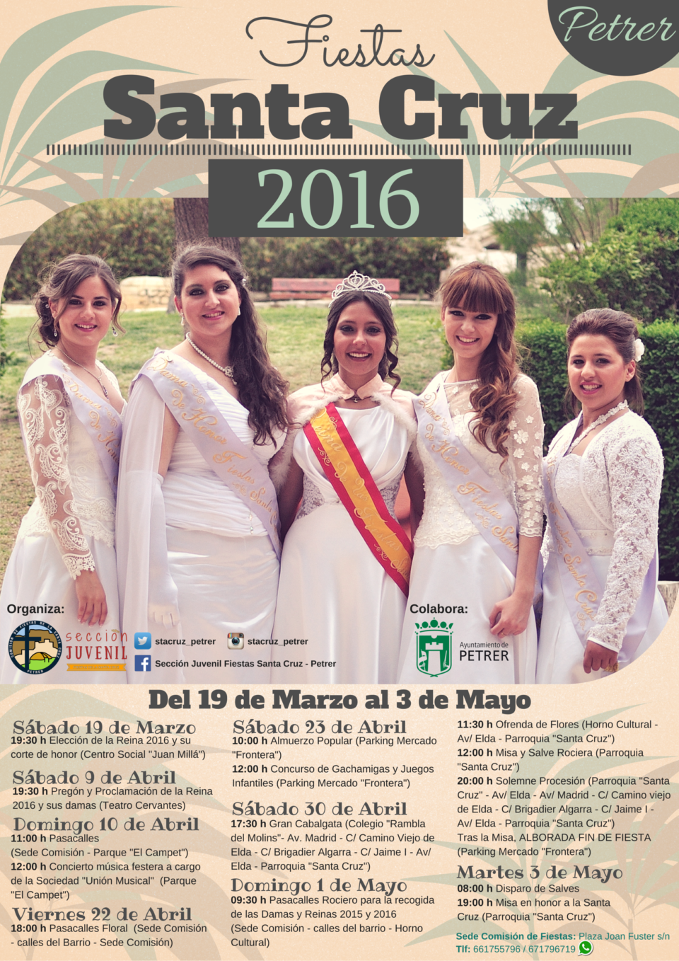 Presentación del Cartel con las actividades de las Fiestas de la Santa Cruz