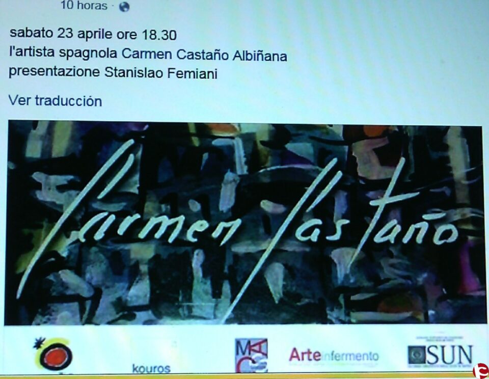 Carmen Castaño expone su obra en Nápoles