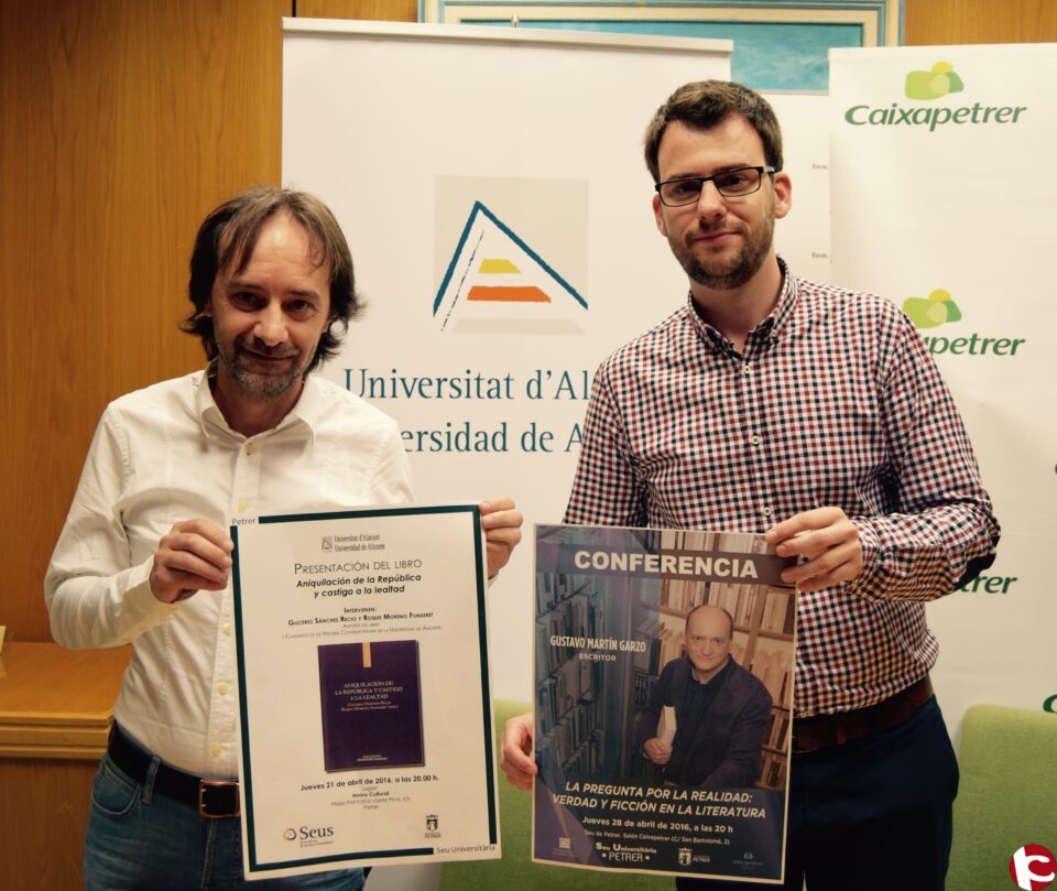 La Sede Universitaria de Petrer organiza dos conferencias con motivo del próximo día internacional del libro