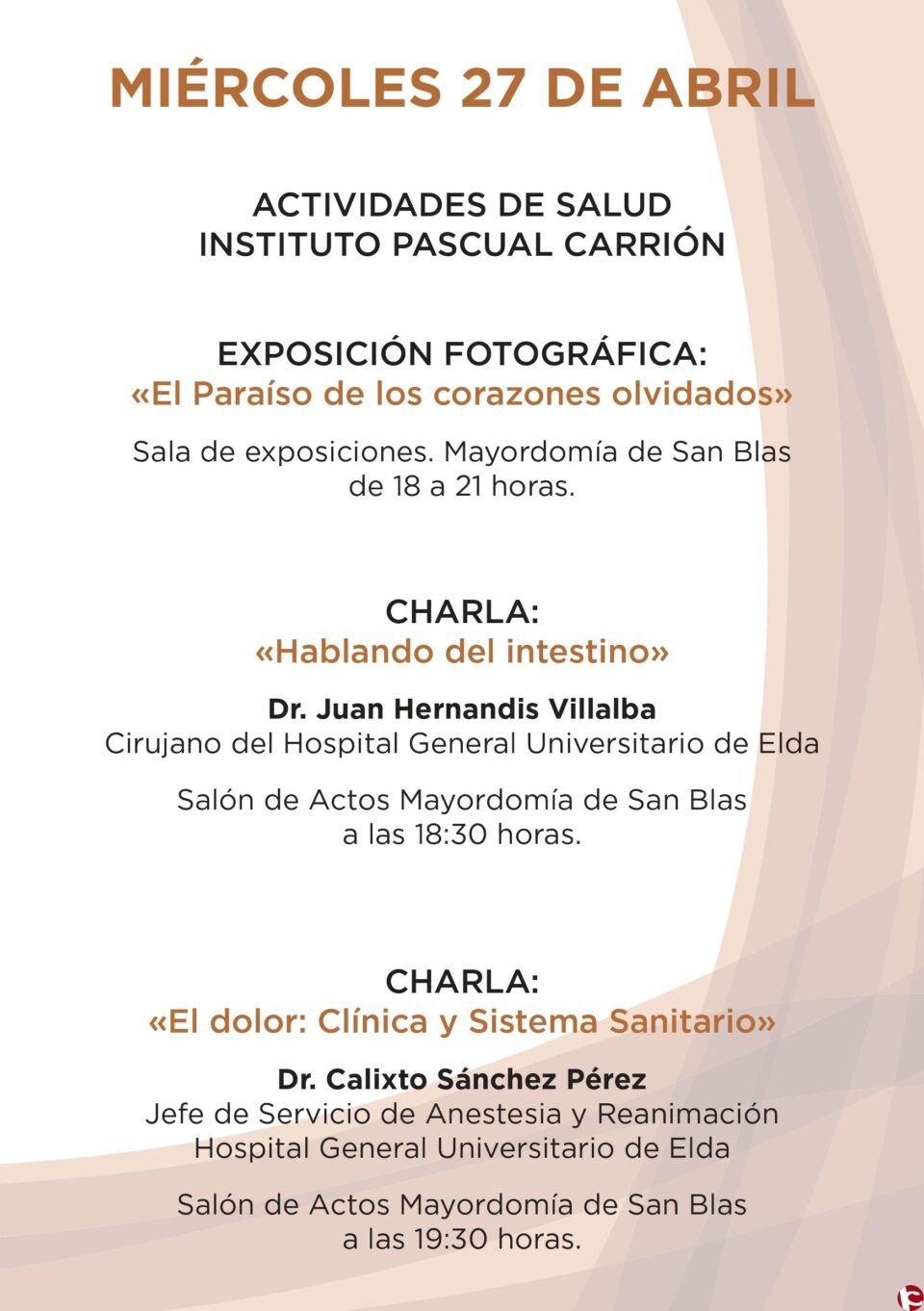 SAX celebra la SEMANA DE LA SALUD 2016 del 24 al 30 de abril. Hablamos con el concejal de Sanidad