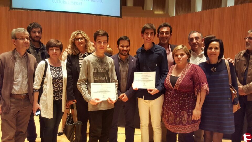 Pablo Muñoz y Juan Miguel Mira del IES Las Fuentes