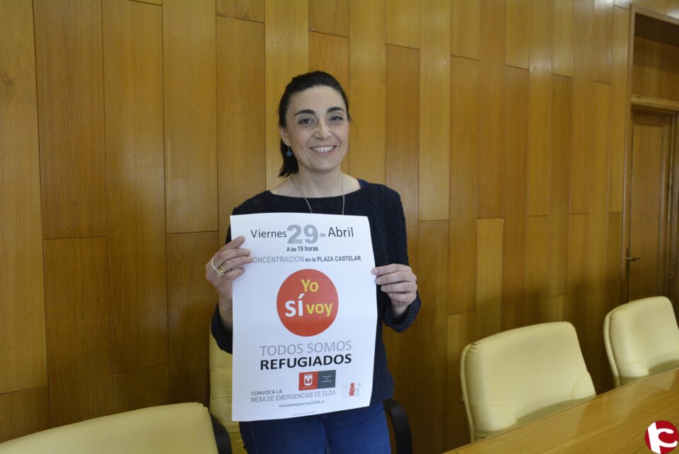 La Mesa de Emergencias convoca mañana a los eldenses a una concentración a favor de los refugiados