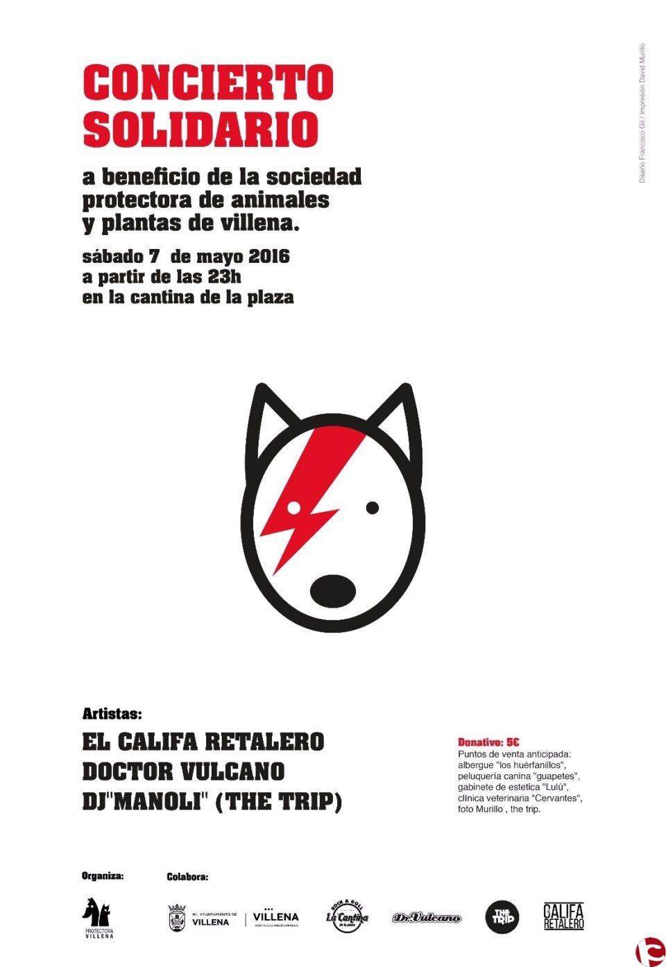 Concierto solidario a beneficio de la Sociedad Protectora de Animales y Plantas de Villena