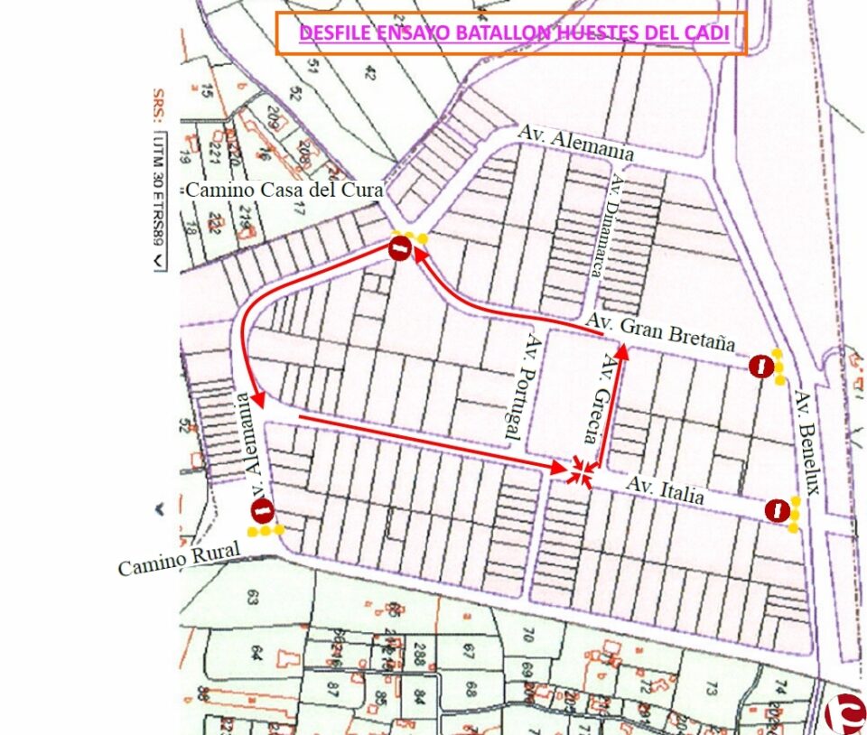 INFORMANDO DEL CORTE DE CALLES