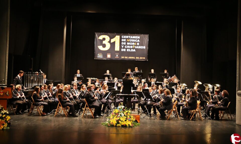 La banda de Agost se alzó con el primer premio en la 31ª edición del Certamen de Música de Moros y Cristianos de Elda 2016
