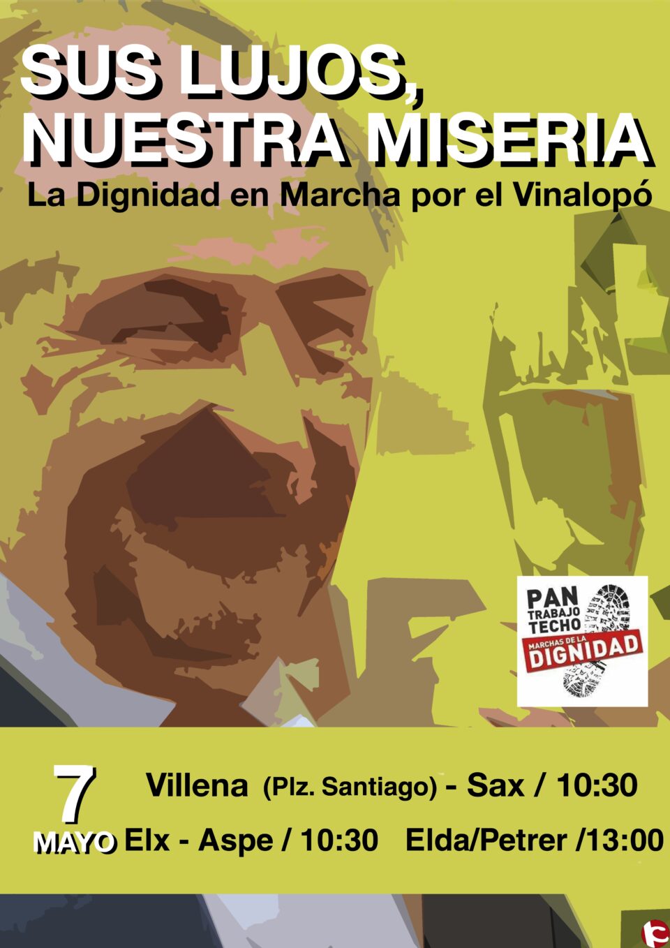 MARCHA POR LA DIGNIDAD POR EL VINALOPÓ EL 7 DE MAYO