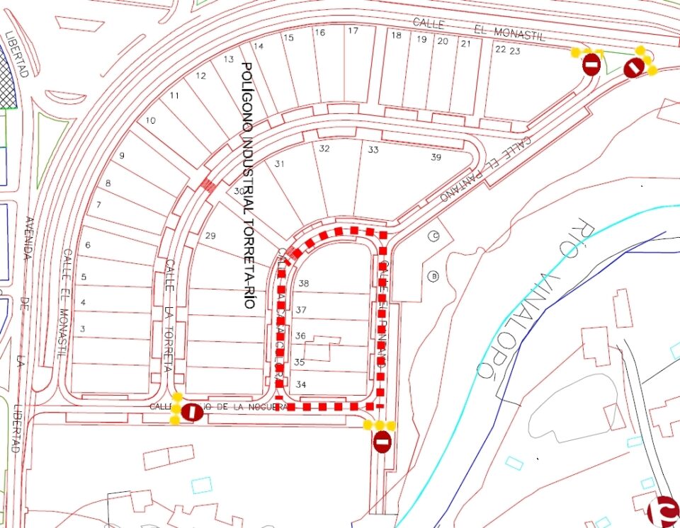 INFORMANDO DEL CORTE DE CALLES