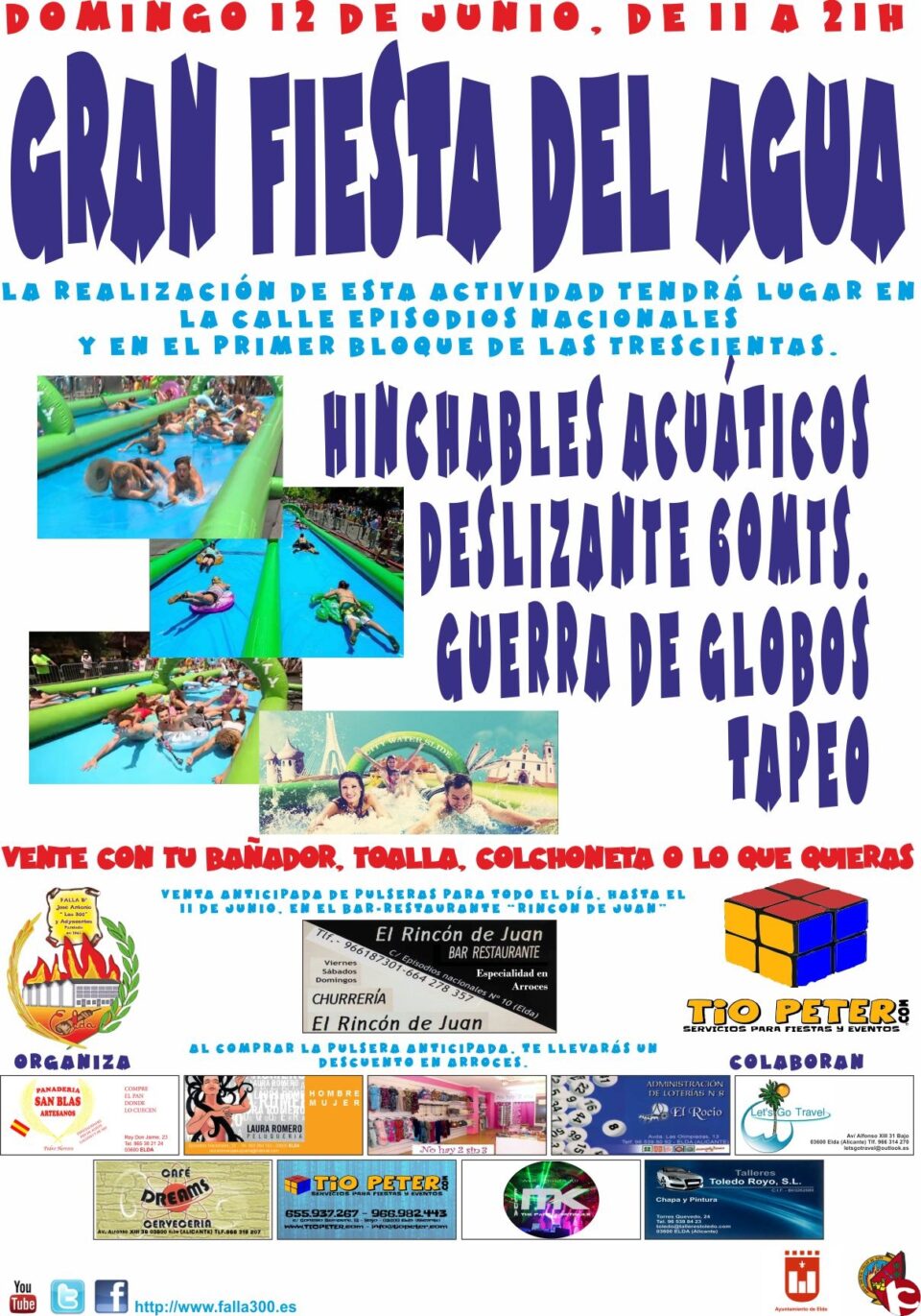 La Falla Las 300 organiza una "gran fiesta del agua"