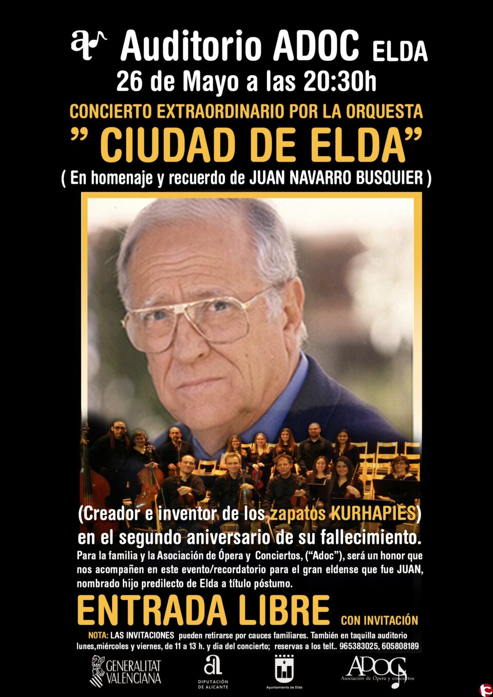 CONCIERTO EXTRAORDINARIO POR LA ORQUESTA CIUDAD DE ELDA
