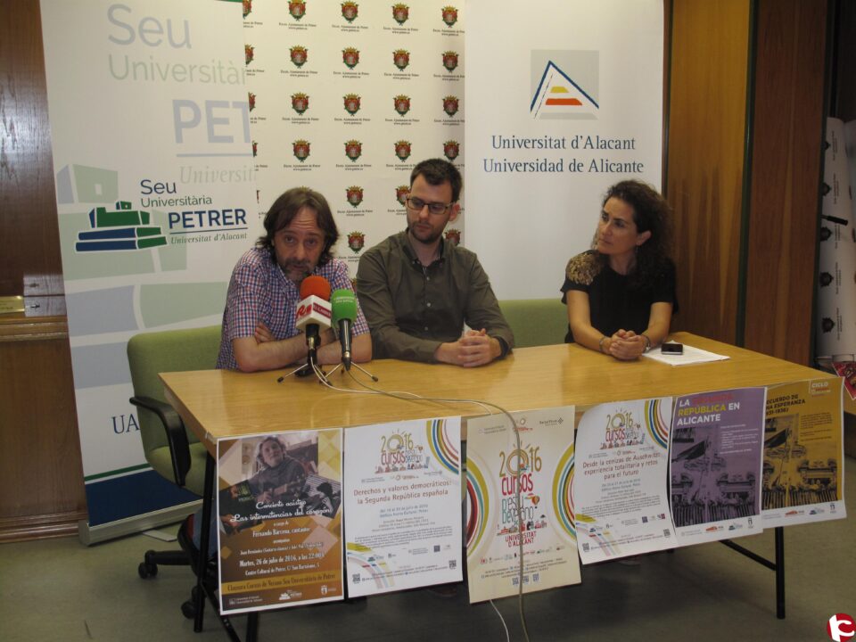 La Sede Universitaria de Petrer estrena los Cursos de Verano Rafael Altamira 2016