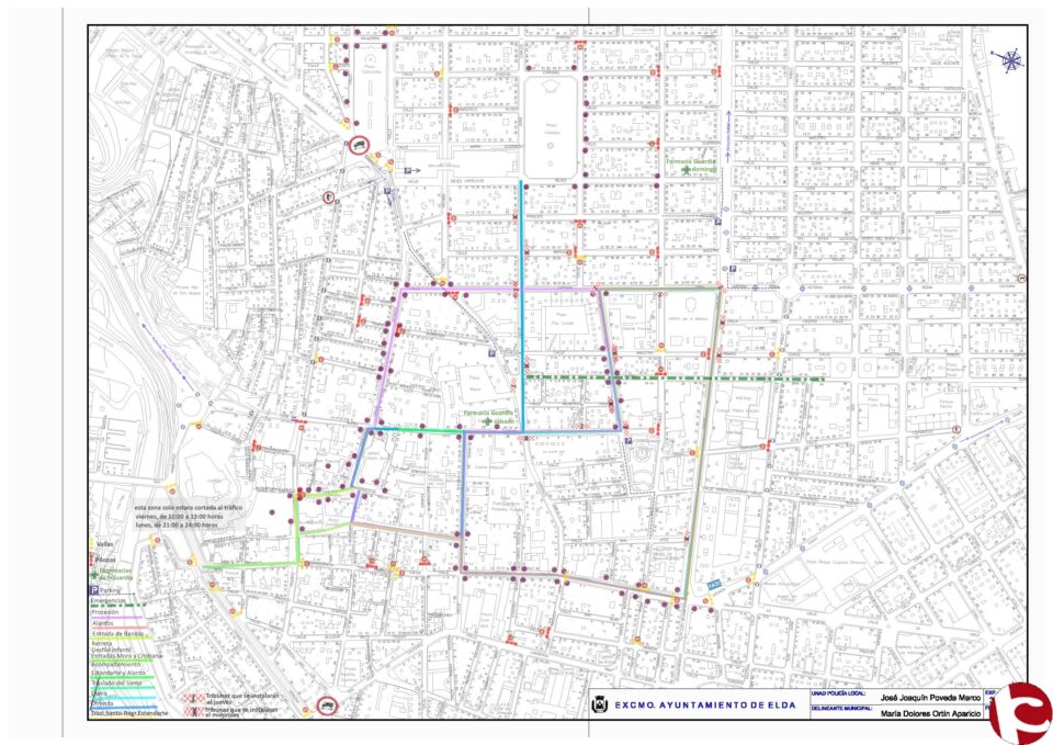 INFORMANDO DEL CORTE DE CALLES POR FIESTAS DE MOROS Y CRISTIANOS 2016