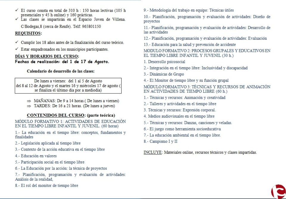 Juventud presenta su oferta de ocio para este verano centrada en el campamento