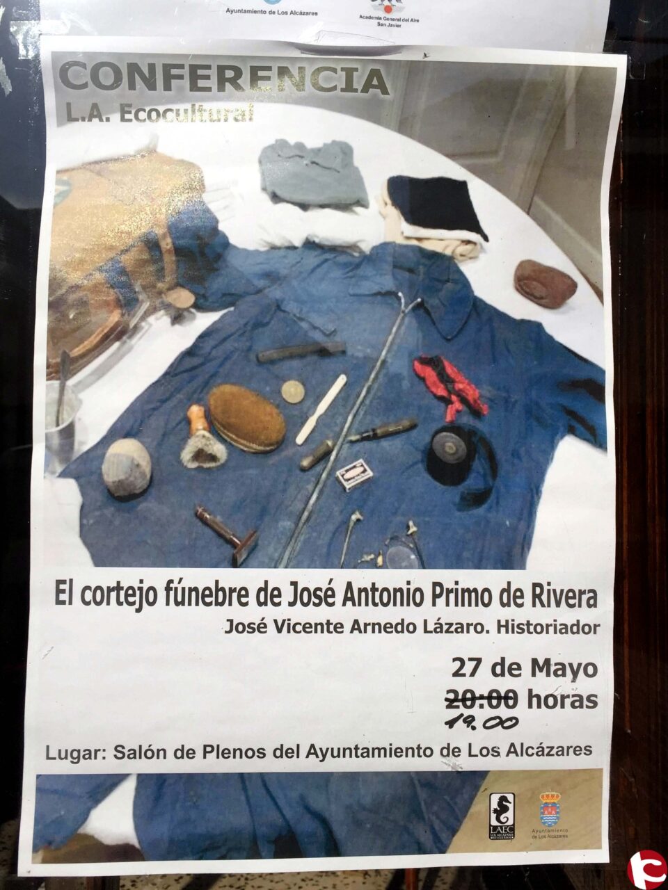 Artítulo de José Vicente Arnedo Lázaro: CONFERENCIA EN LOS ALCÁZARES