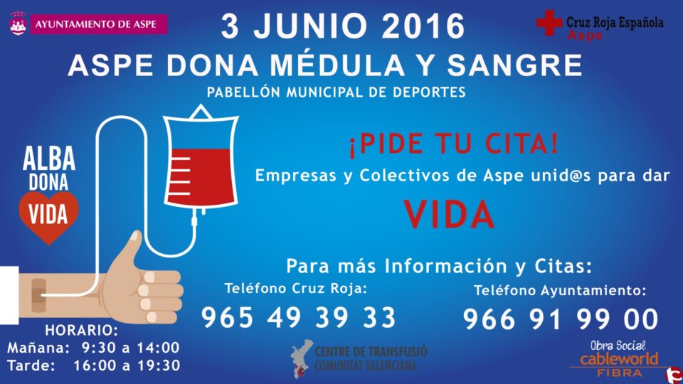 Colecta Maratón de donación de sangre y médula