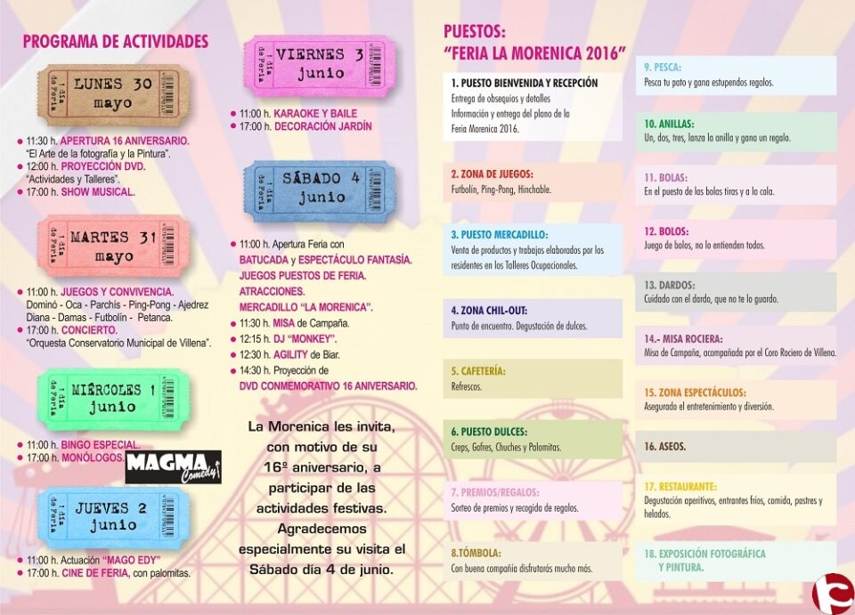 El Centro Sociosanitario La Morenica cumple 16 años
