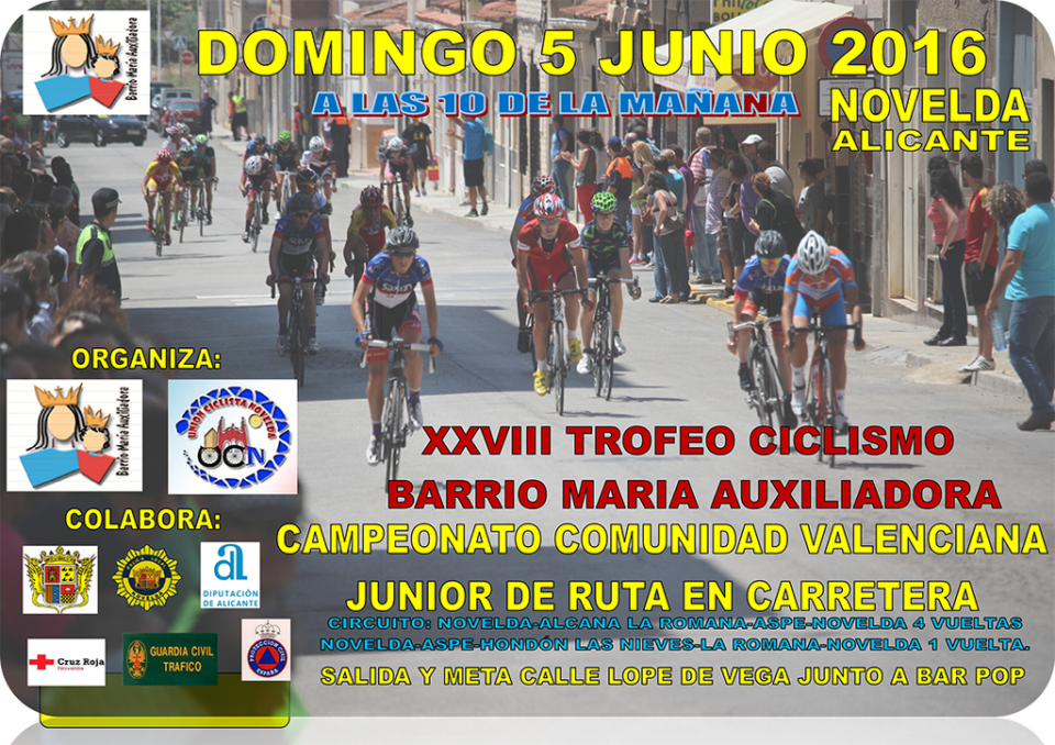 A golpe de pedal 09/06/16 y 16/06/16 - XXVIII edición del Trofeo de Ciclismo Barrio Maria Auxiliadora